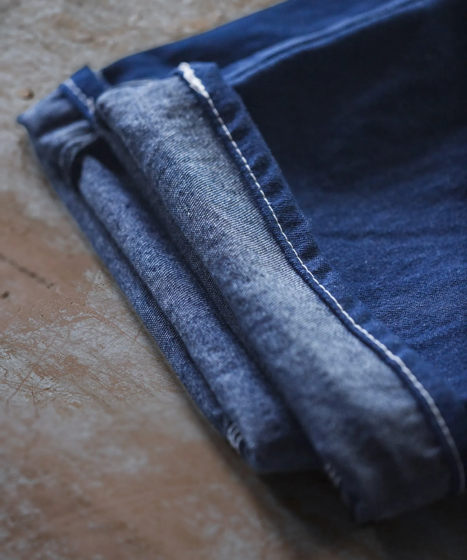 Washed Denim Carpenter Pant
